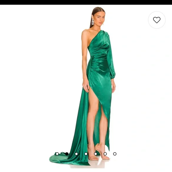 slim fit dress slacks 11 MOMME SILK HABOTAI EMERALD GREEN COLOR 44
